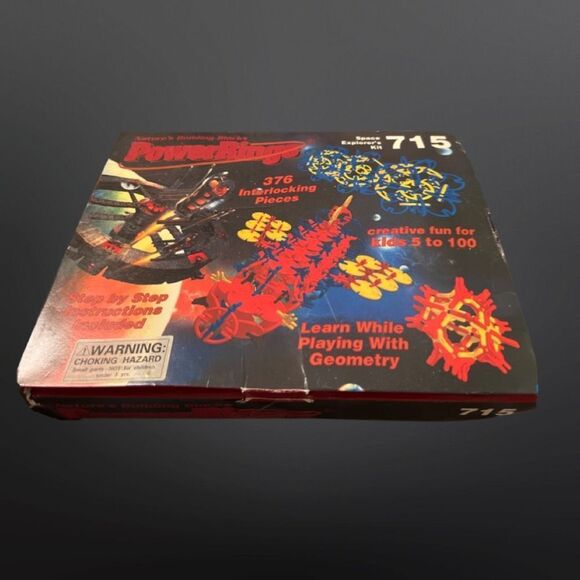 1992 Vintage PowerRings Geometric Space Explorer Building Set #715 - Picture 1 of 5